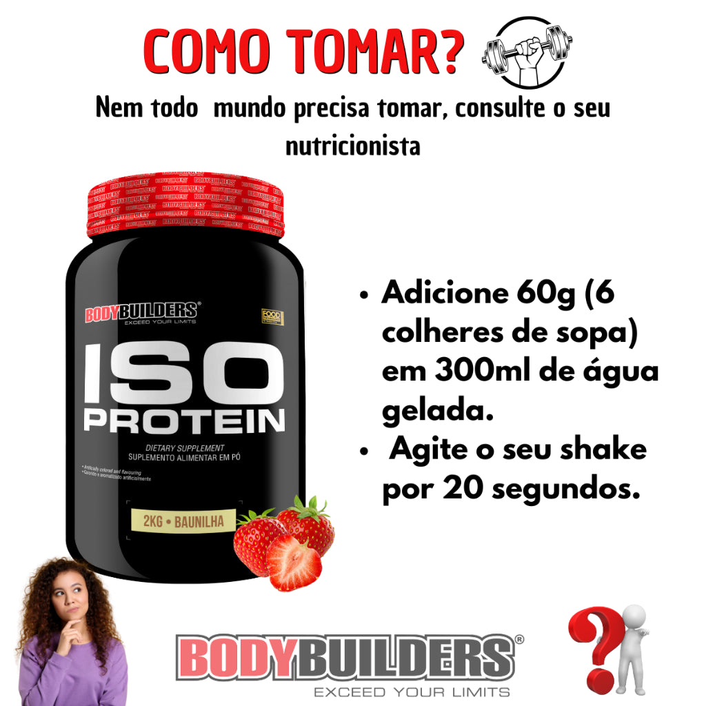 Whey Protein - ISO PROTEIN 2kg - BODYBUILDERS