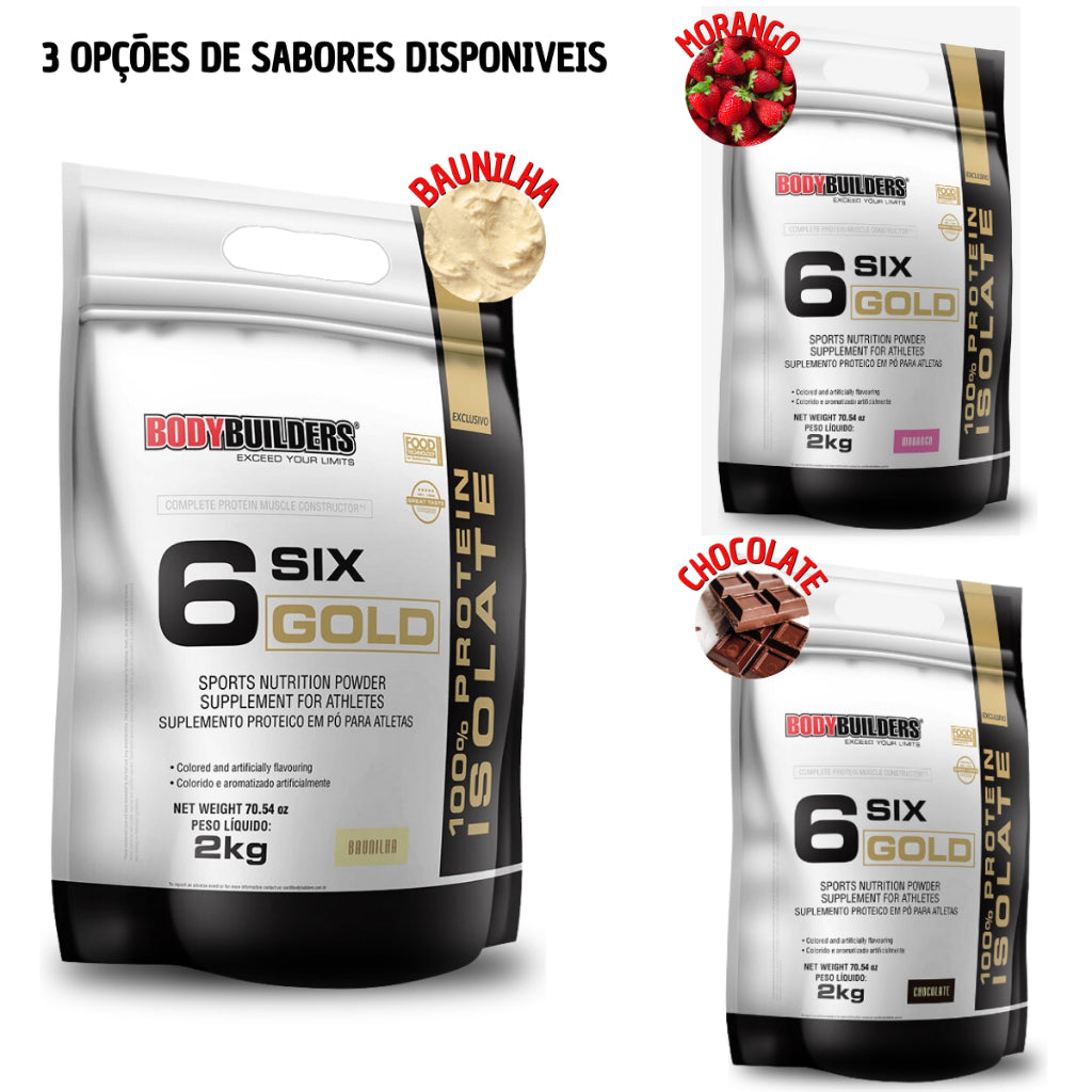 Exclusive Six Gold Whey Protein Isolate 2 Kg - Powder supplement for increasing muscle mass