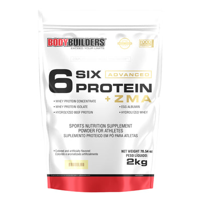 6 Six Protein Advanced w/ ZMA 2kg – Bodybuilders