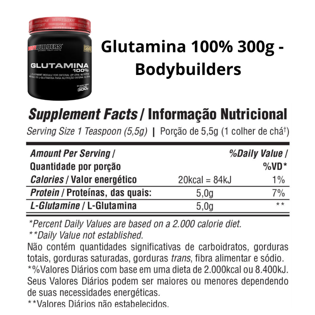 Whey Protein Kit with ZMA 2kg + Cromo Picolinate 100 capsules + Daily Vitamin 90 capsules + Glutamine 300g - Bodybuilders