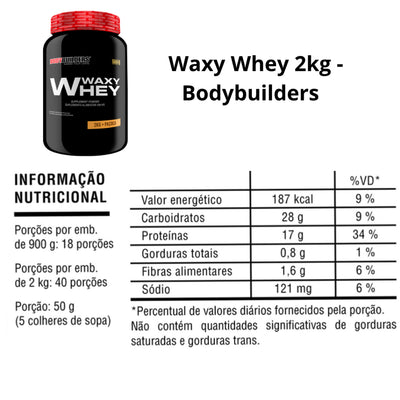 Waxy Whey (35%) 2kg + Pepto Glutamine 250g + COCKTAIL MAKER 600ml - Bodybuilders