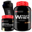 Waxy Whey (35%) 2kg + Pepto Glutamine 250g + COQUETELEIRA 600ml - Bodybuilders