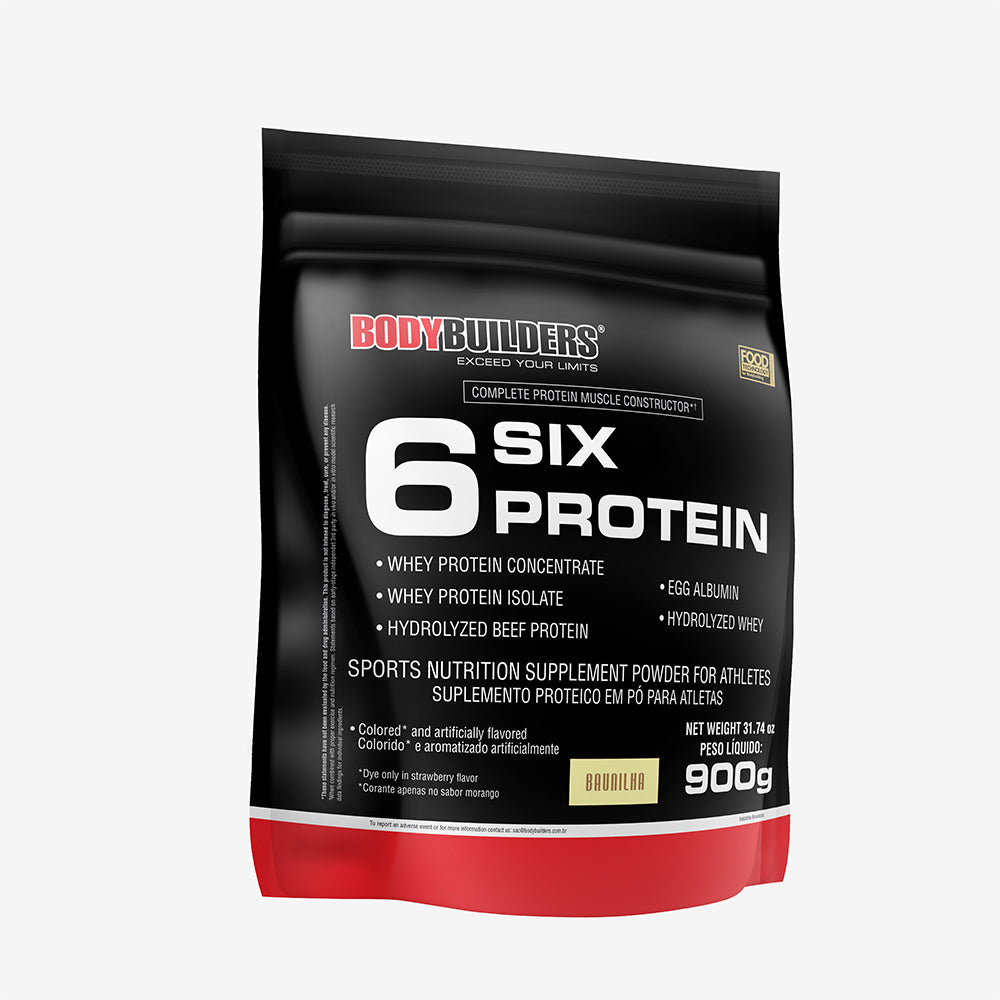 Whey Protein Concentrado - 6 Six Protein 900g – Bodybuilders