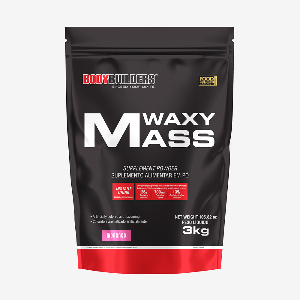 Hipercalórico Waxy Mass 3kg (Refil) – Bodybuilders