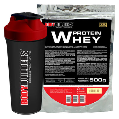 Whey Protein Kit 500g + Cocktail Shaker - Bodybuilders