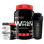 KIT Waxy Whey 900g + BCAA 100g + POWER Creatine 100g + Cocktail Shaker - Bodybuilders