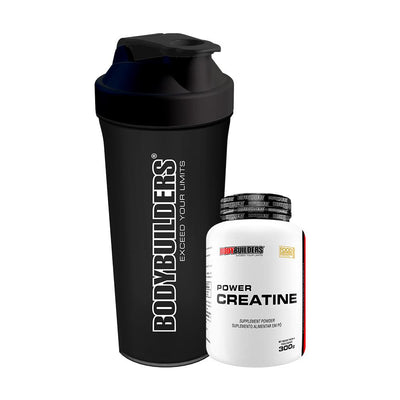 KIT Power Creatina 300g + Coqueteleira 600ml - Bodybuilders