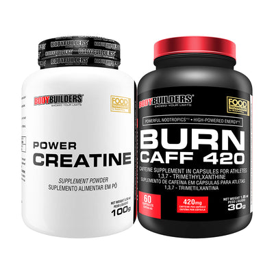 Kit Creatine 100g + Caffeine 60 caps - Bodybuilders