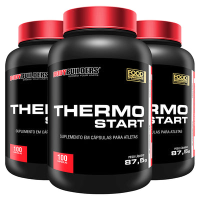 Kit 3x Thermo Start 100 Cápsulas - Bodybuilders