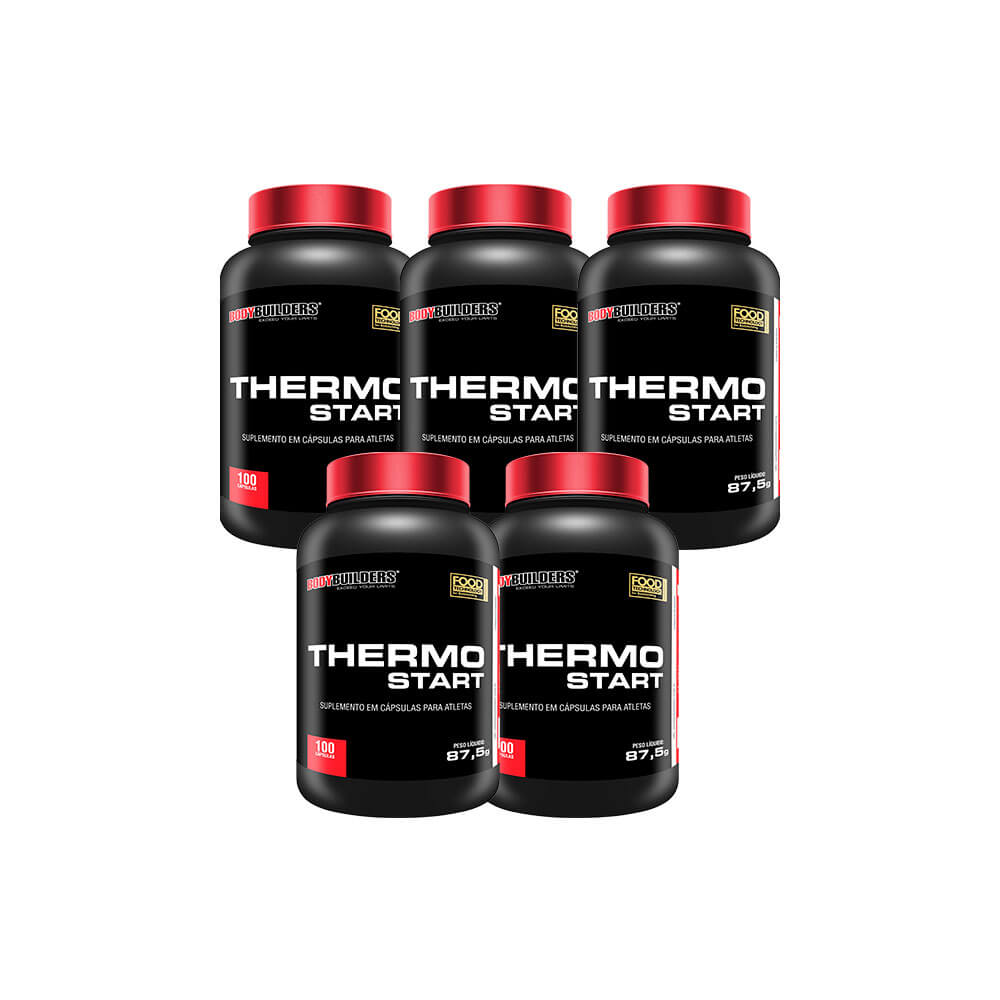 KIT 5x Thermo Start 100 Cáps - Bodybuilders