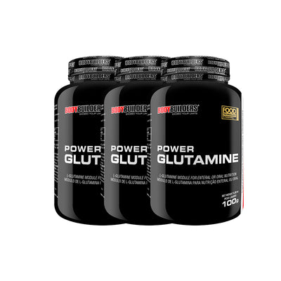 KIT - 3x Power Glutamine 100g - Bodybuilders