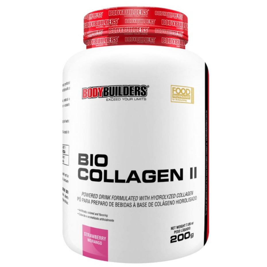 Collagen - BIO COLLAGEN II - 200g - Strawberry Flavor - Bodybuilders