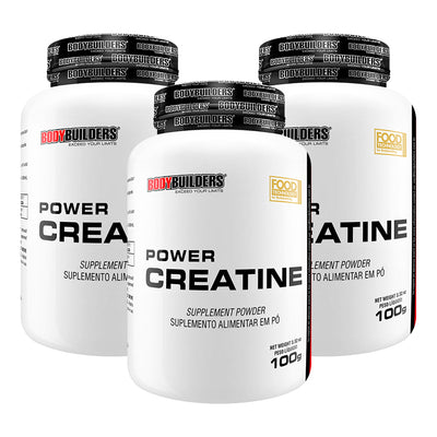 Kit 3x Power Creatine 100g - Bodybuilders