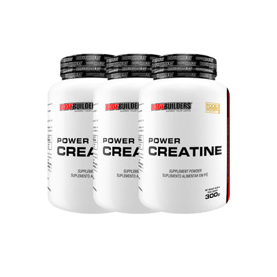 Kit 3x Power Creatine 300g - Bodybuilders